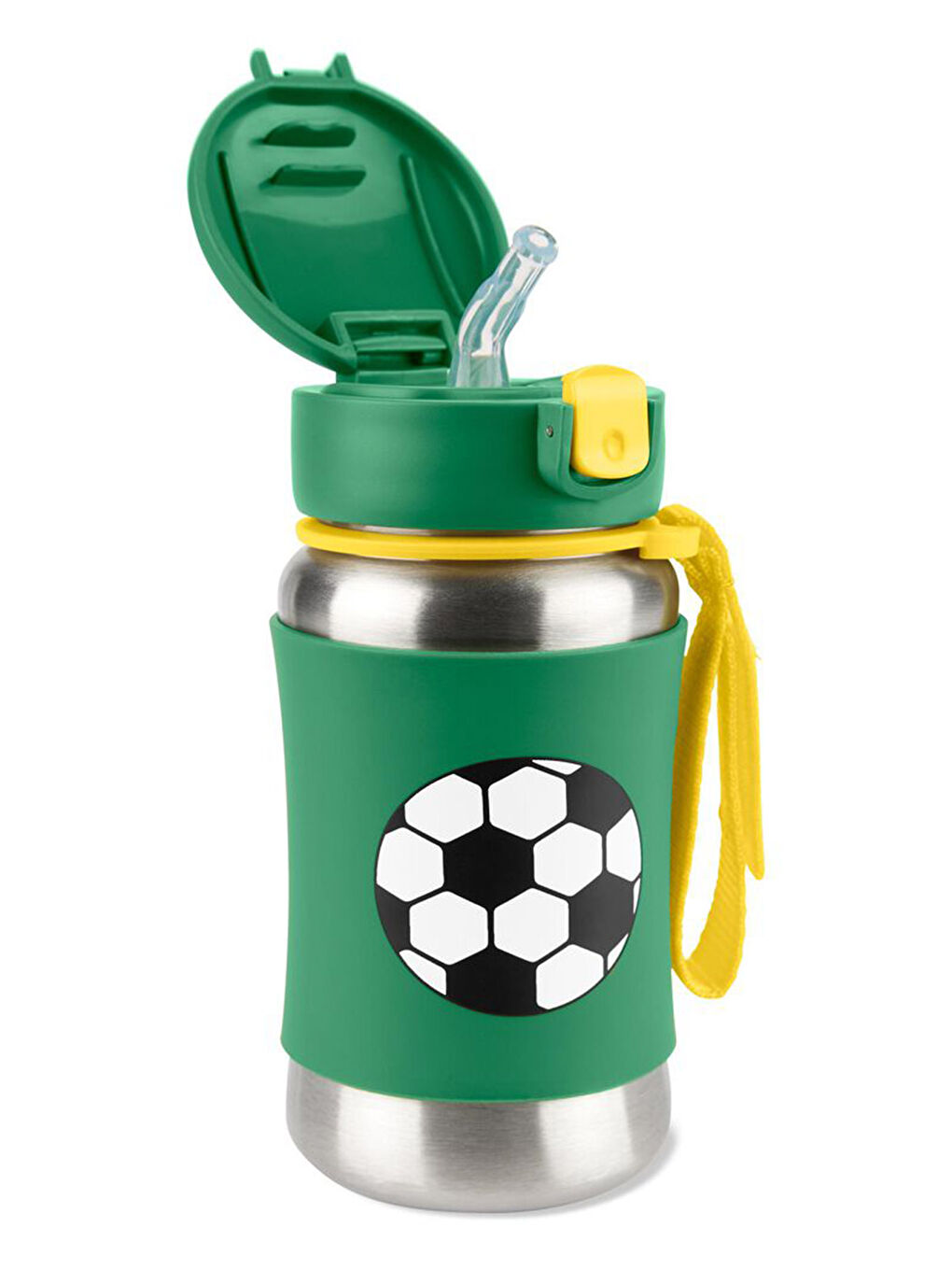 Paslanmaz Çelik Pipetli Suluk Futbol-1