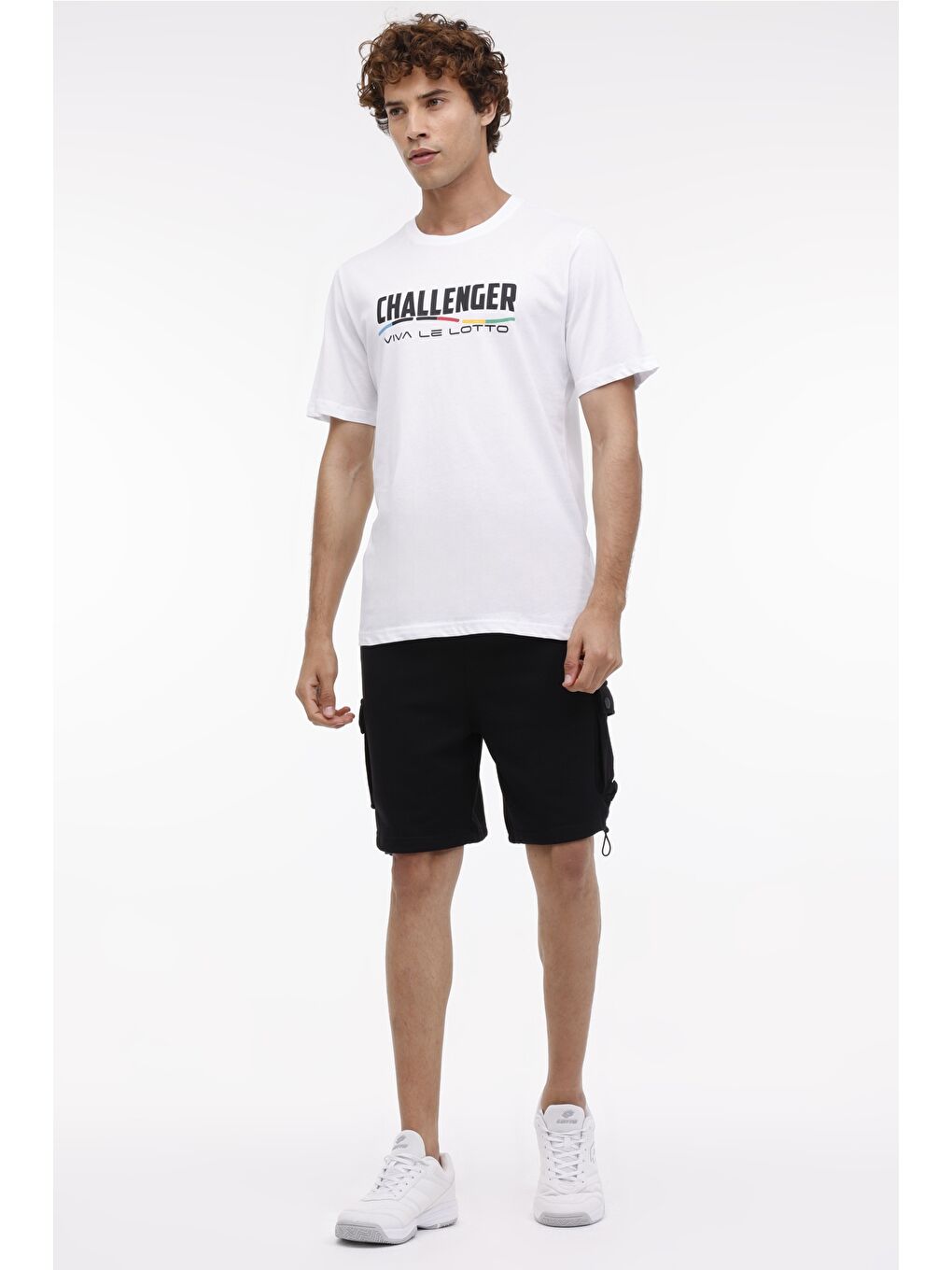 M-LENGER TEE 4FX Beyaz Erkek Kısa Kol Tişört-2