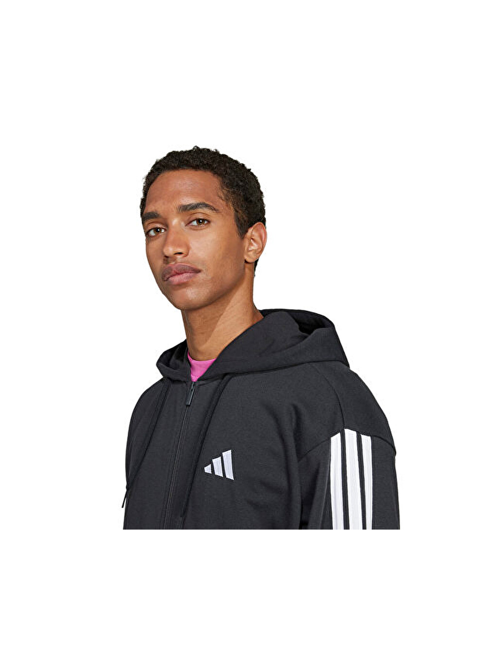 M 3s Ft Fz Hd Erkek Günlük Fermuarlı Sweatshirt Jd1877 Siyah-4