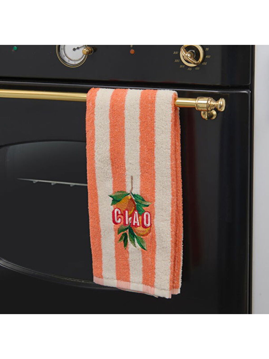 Lila Soft Oren Mutfak Havlusu - Ekru / Turuncu - 40x66 cm-2