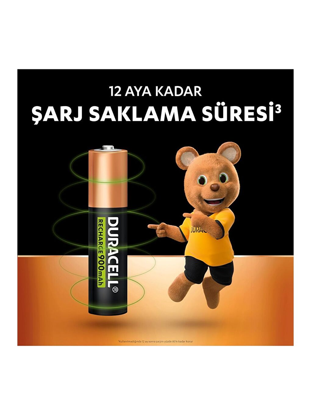 Şarj Edilebilir AAA İnce Kalem Pil  2 li Paket   900 mAh NiMH-4