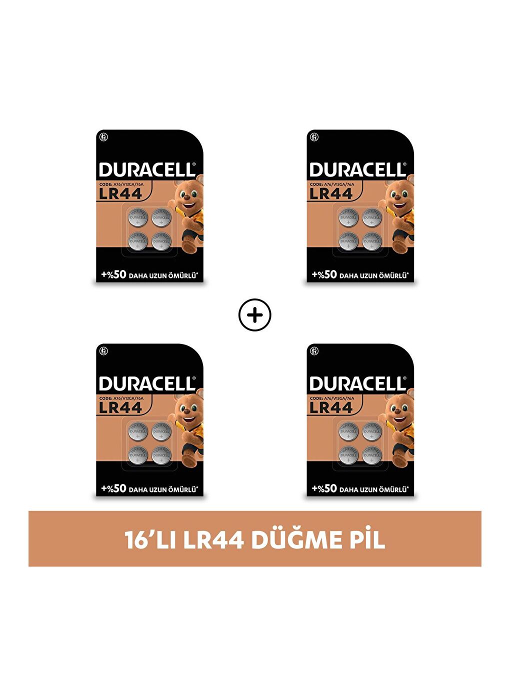 Özel LR44 Alkalin Düğme Pil 1 5V  76A   A76   V13GA   16 lı Paket