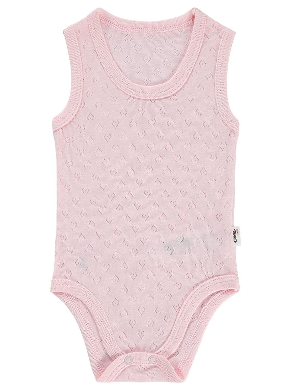 Baby Jakarlı 3-36 Ay Çıtçıtlı Badi - Pembe