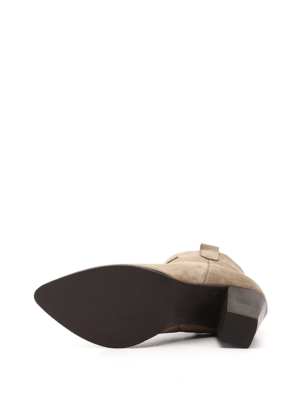 Kahverengi Kadın AÇIK VİZON Fermuarlı Sivri Burun Hakiki Deri Bot-4