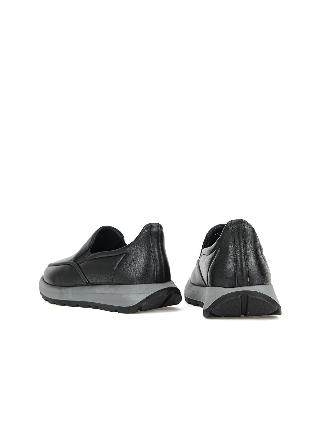 Erkek Hakiki Deri Kolay Giyilir Konfor Ayakkabı 15310Z1102 Siyah-2