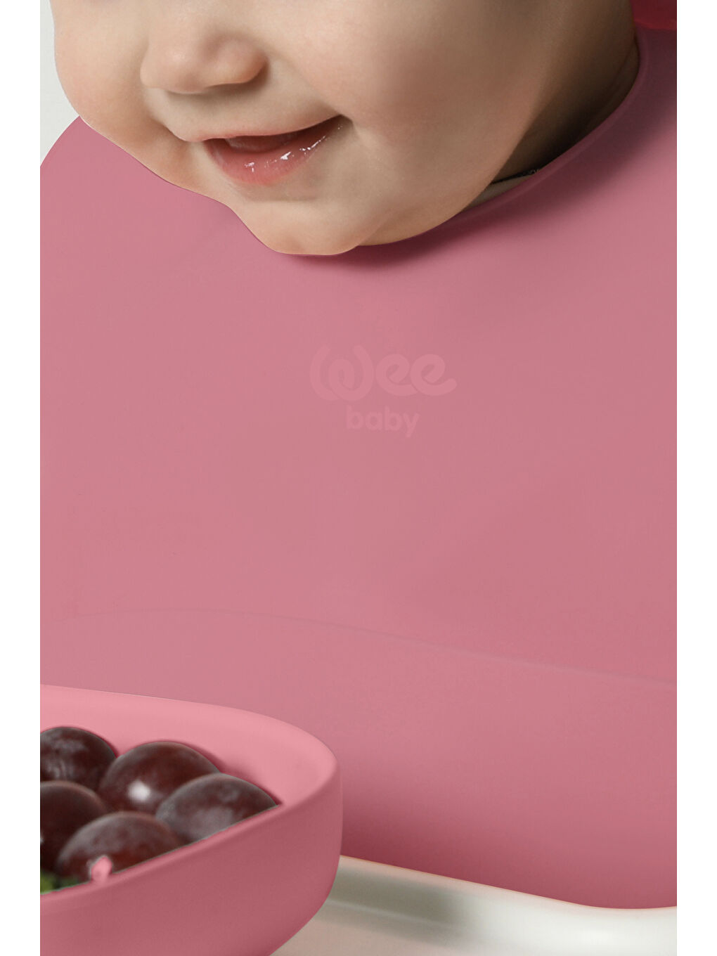 Nanninom Silikon Mama Önlüğü Pembe-4