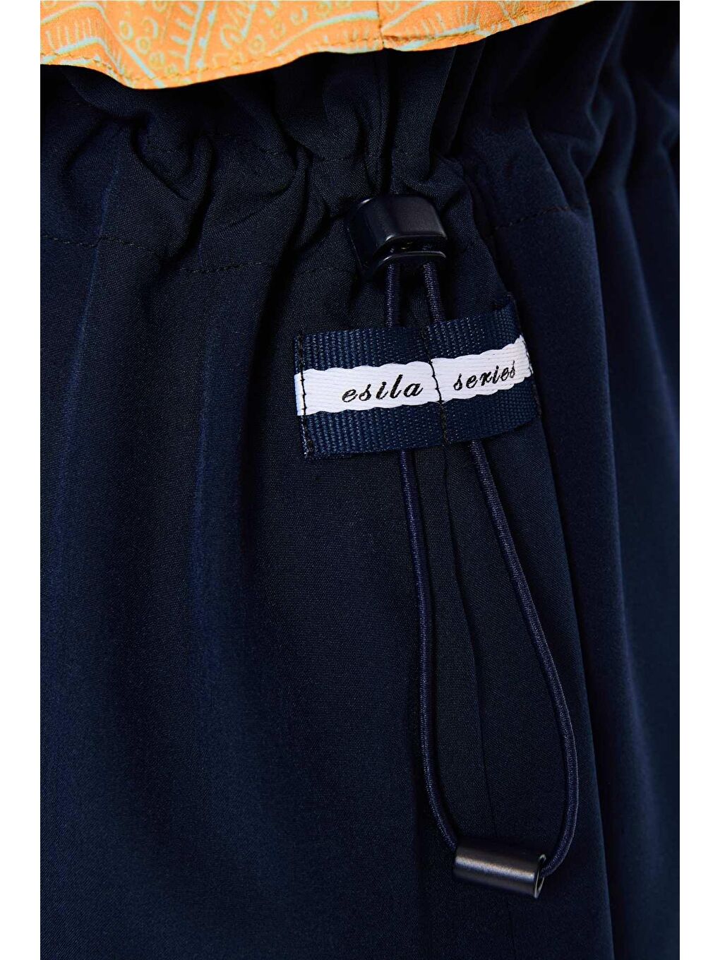 Esila Sarı Dalga Desenli 5 Parça Tam Tesettür Mayo Takımı 2934-5