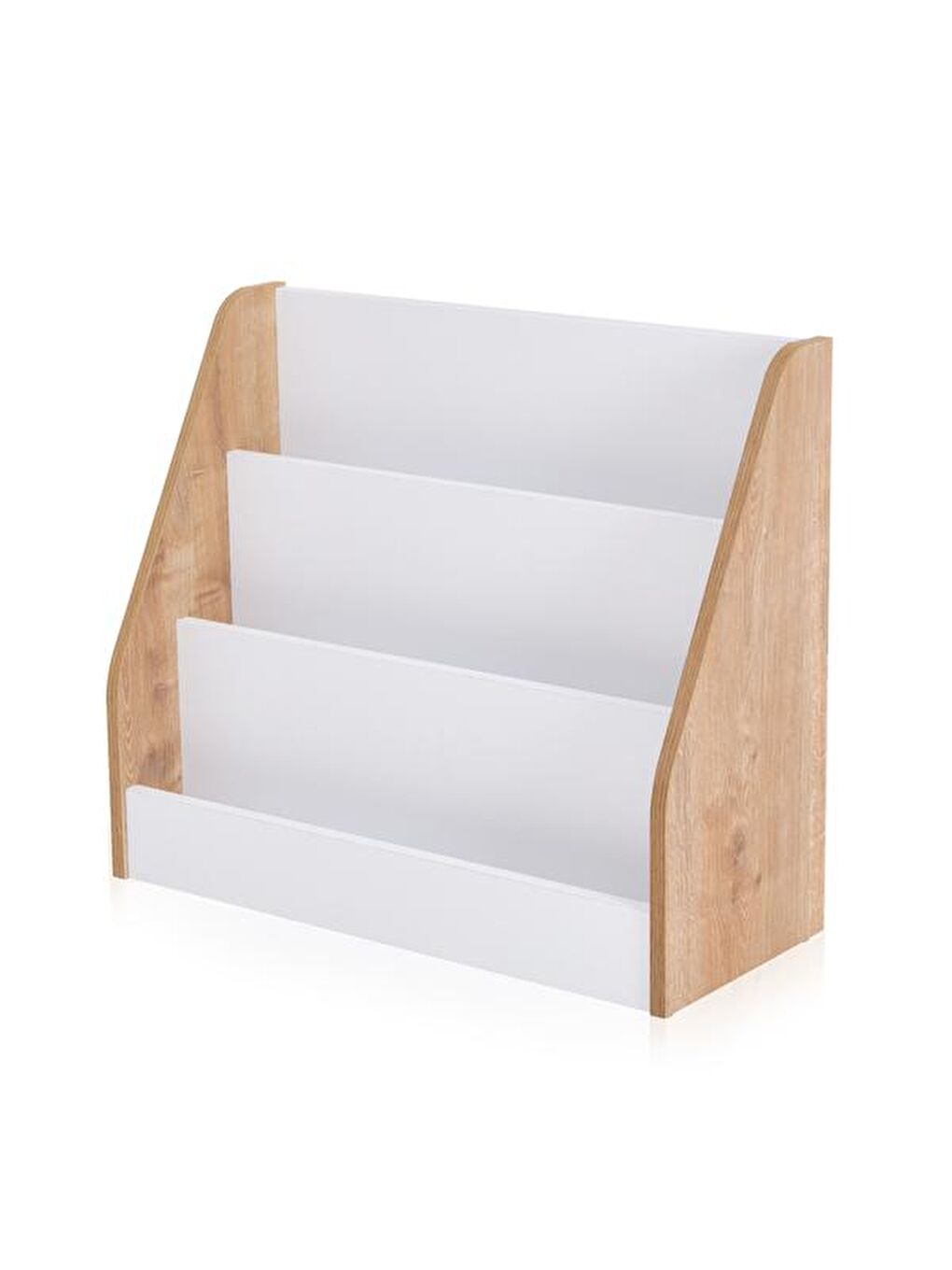 Ada Çocuk Odası Montessori Kitaplık - Beyaz / Safir Meşe-2