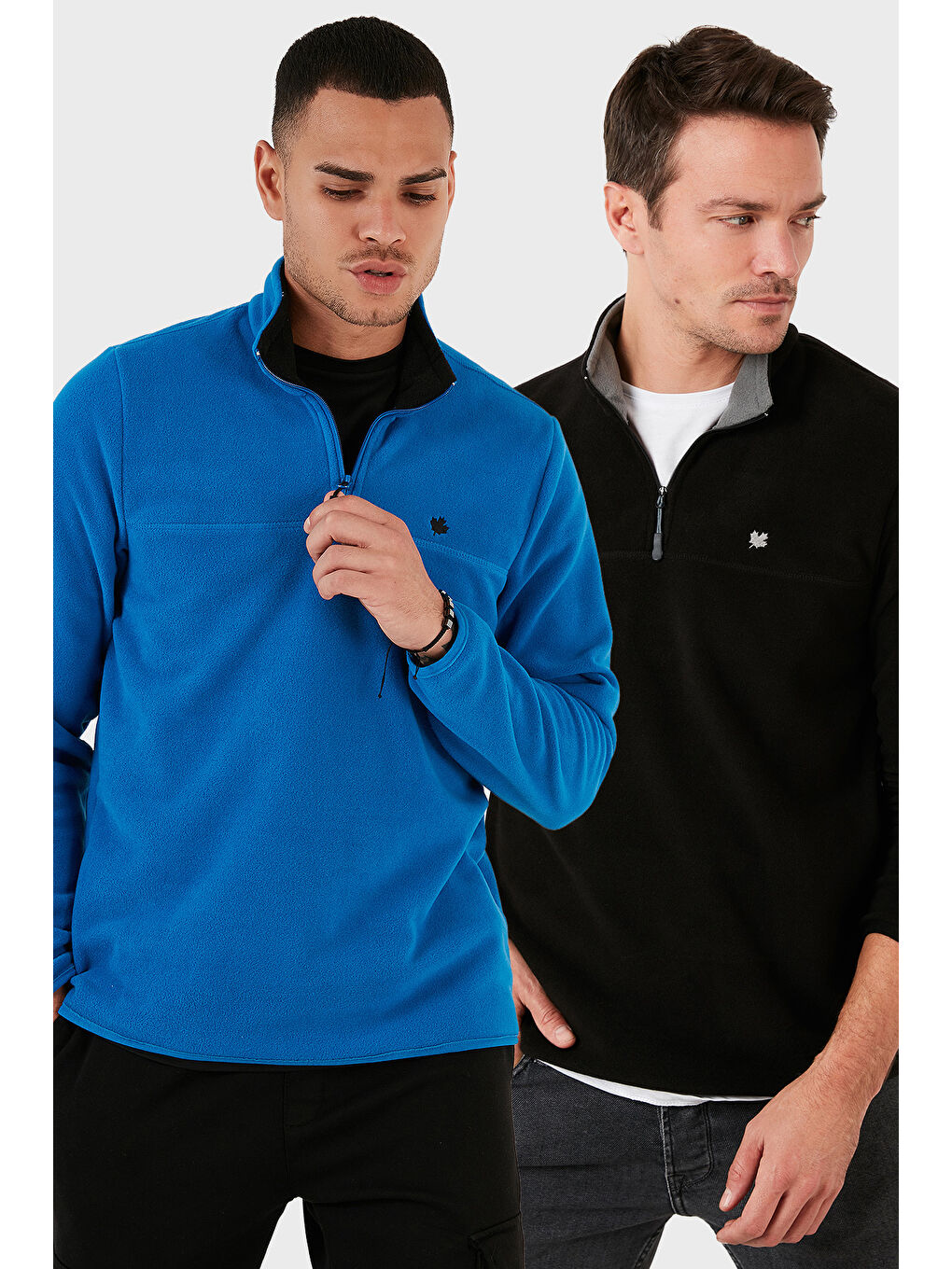 Mavi Slim Fit Anti-Pilling Tüylenme Yapmayan Şardonlu Soğuk Geçirmez 2'li Paket Polar 5906001S2