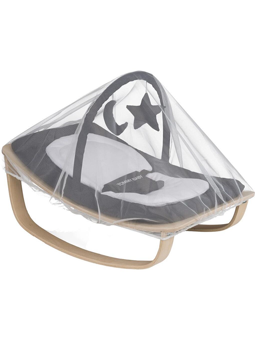 Bella Natural Ahşap Ana Kucağı Sallanır-1