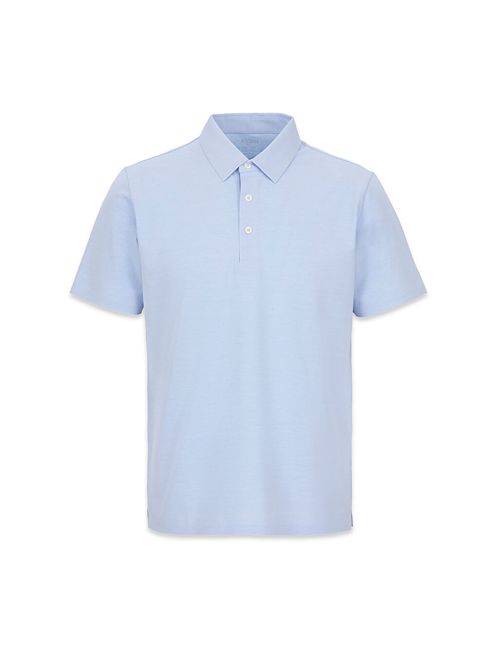 Mavi Polo Yaka Regular Fit İpek Karışımlı Dikişsiz Örme Tişört