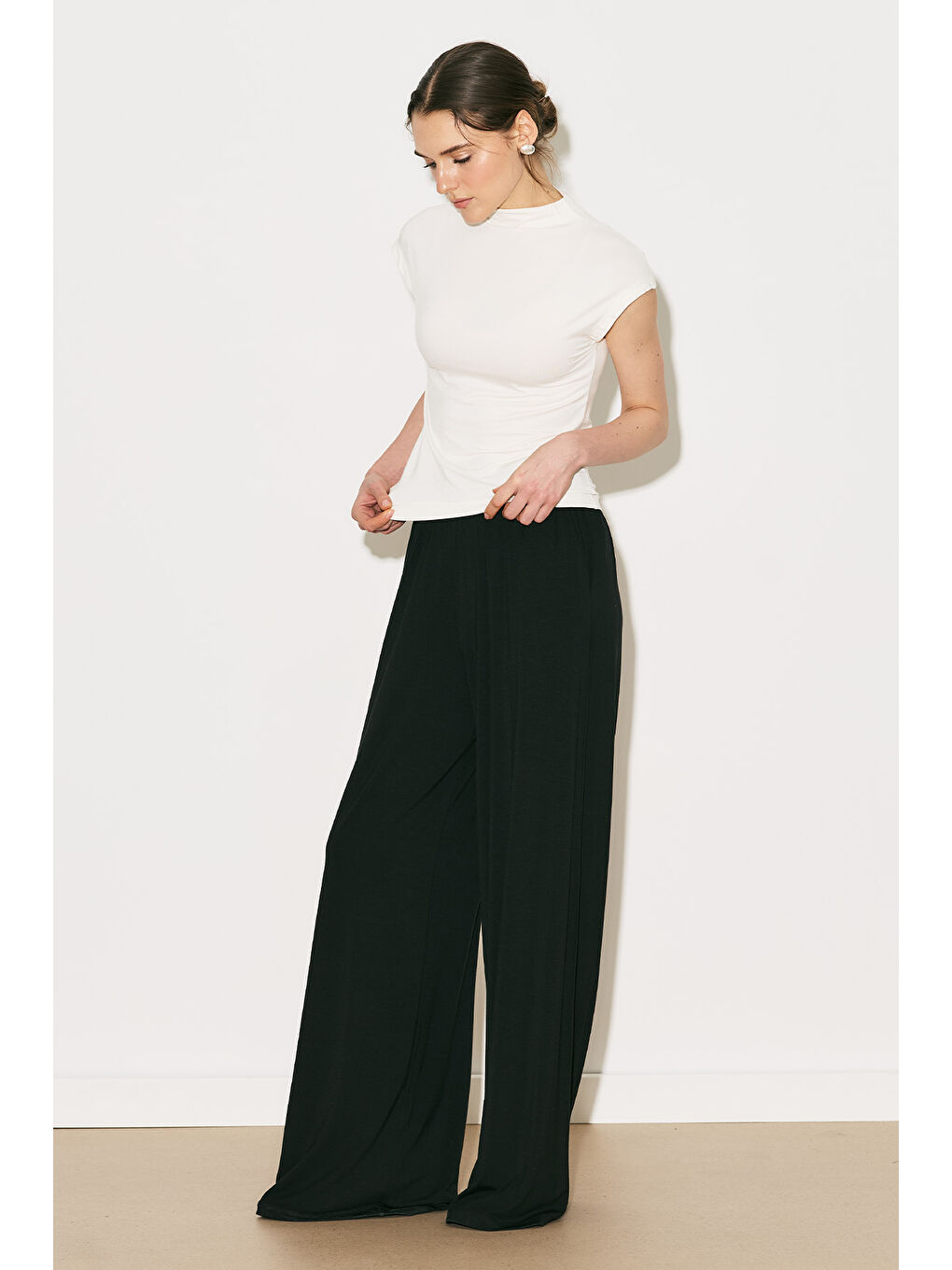 Easy Kolsuz Bluz Ekru-2