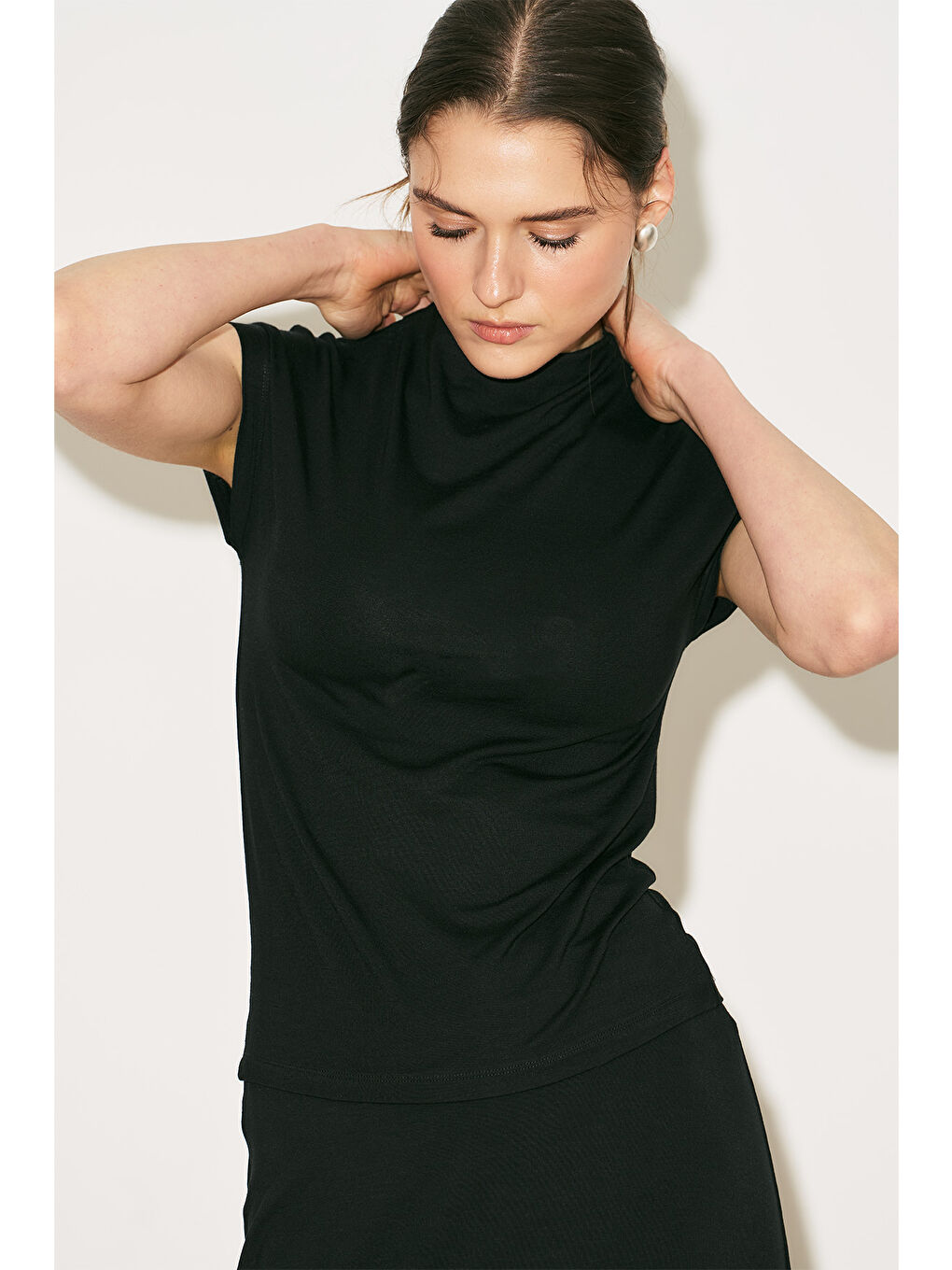 Easy Kolsuz Bluz Siyah-2