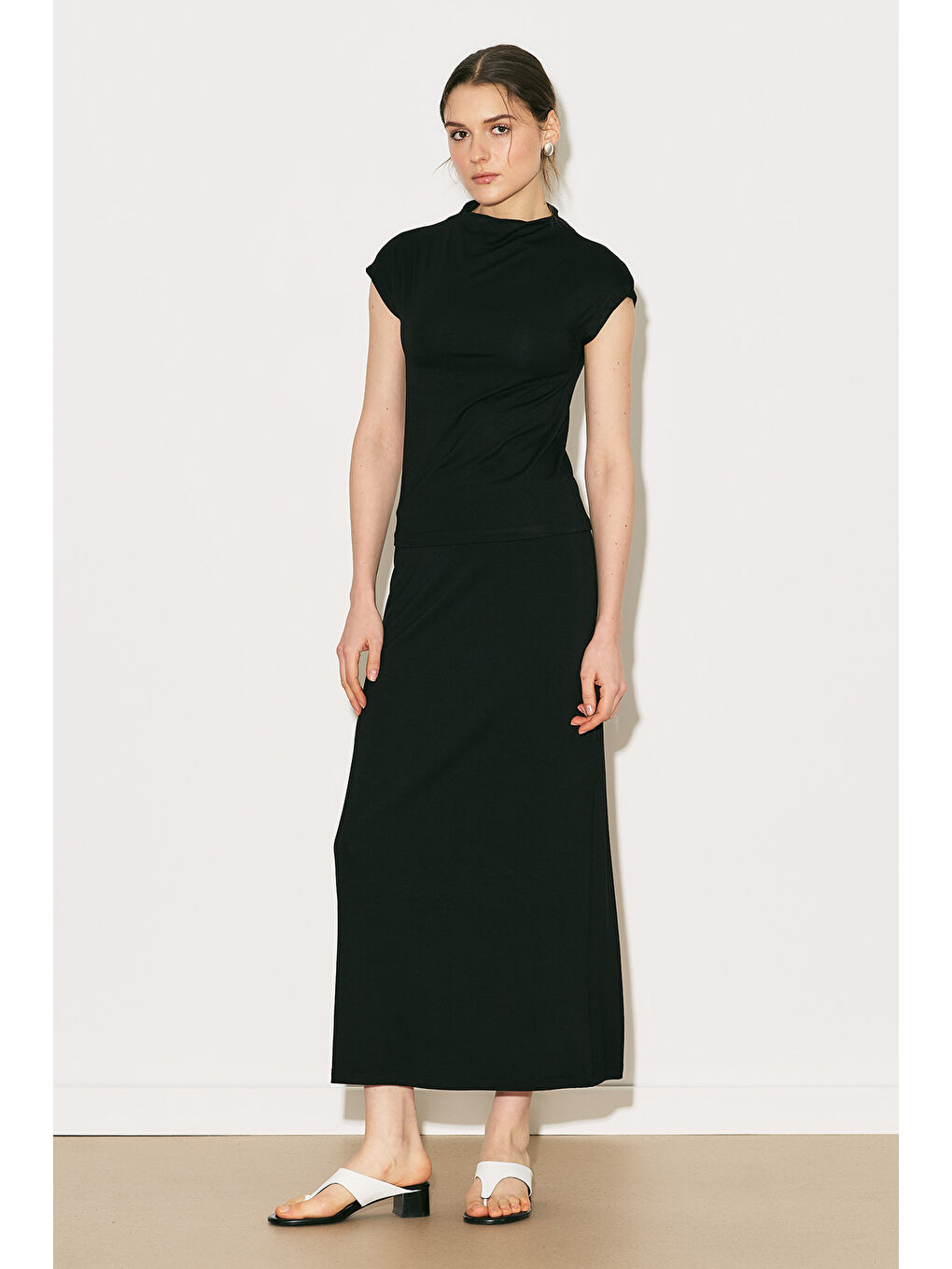 Easy Kolsuz Bluz Siyah-4