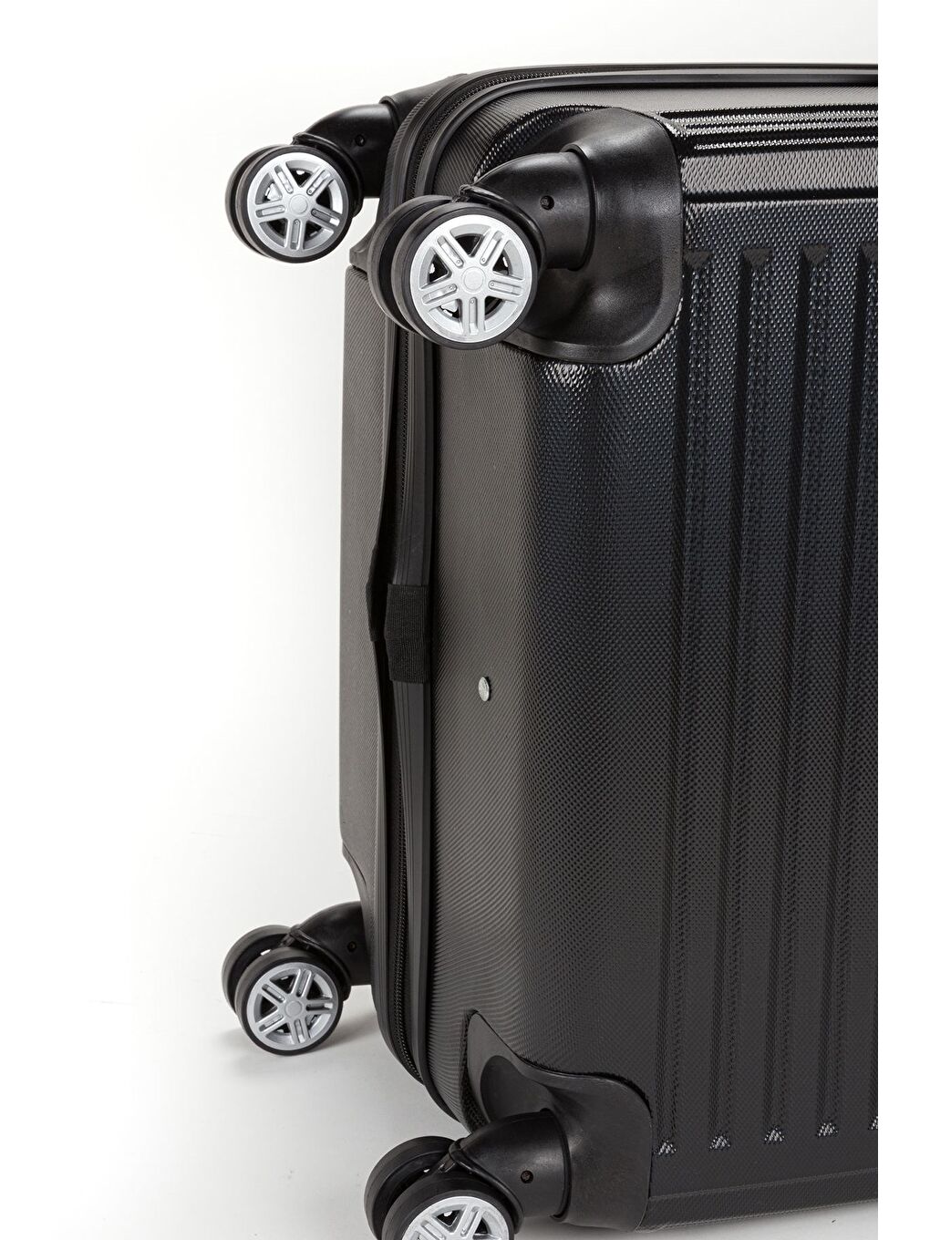 Siyah ABS Unisex Kabin Orta Büyük Boy 3'lü Valiz Seti FSL126-7