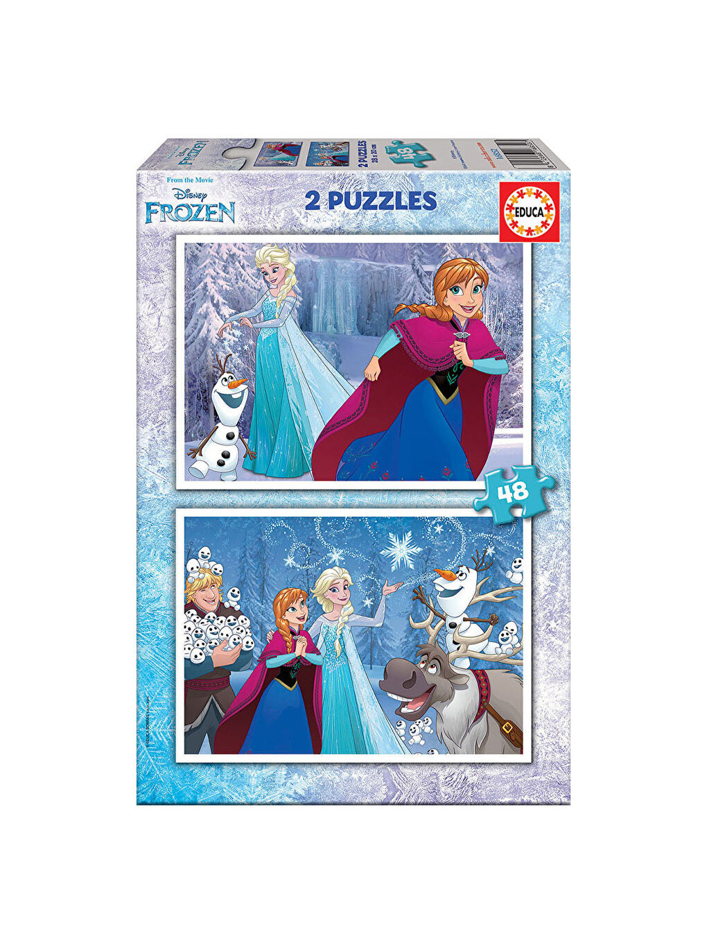 Çocuk Puzzle 2x48 Parça Puzzle Frozen 16852
