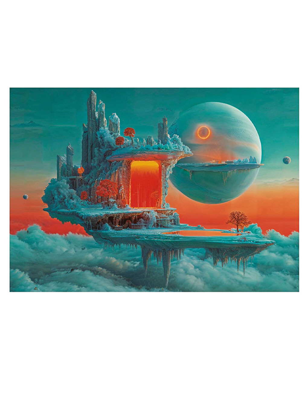 Puzzle 1000 Parça Ateş ve Buz Gezegeni 20237-1