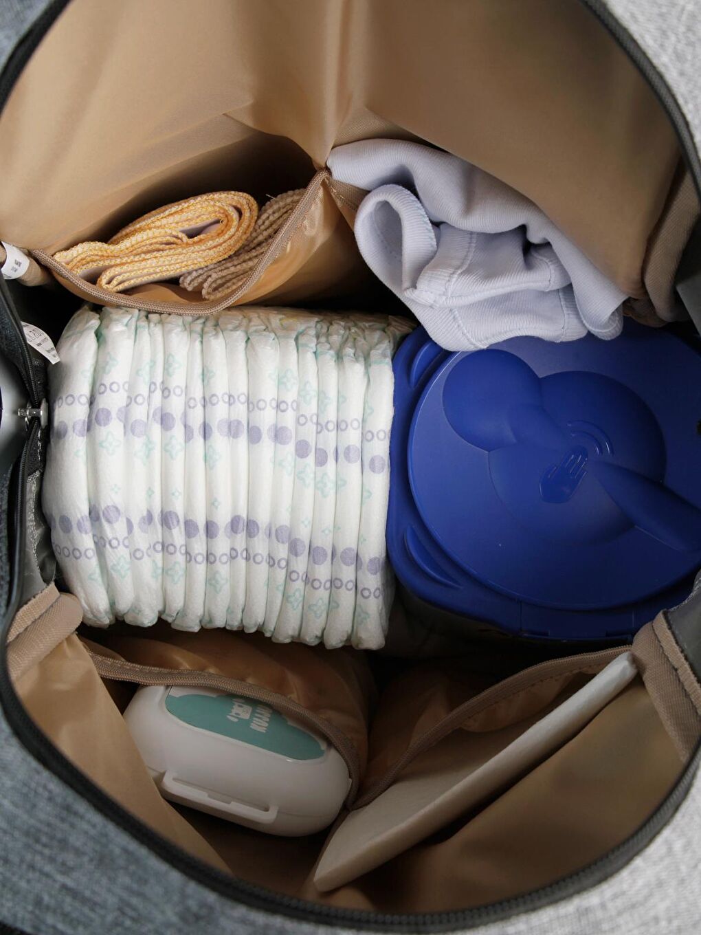 Anne Bebek Bakım Sırt Çantası - Siyah Standart-6