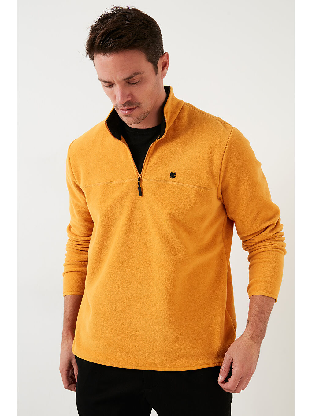 Sarı Slim Fit Anti-Pilling Tüylenme Yapmayan Şardonlu Soğuk Geçirmez 2'li Paket Polar 5906001S2-1