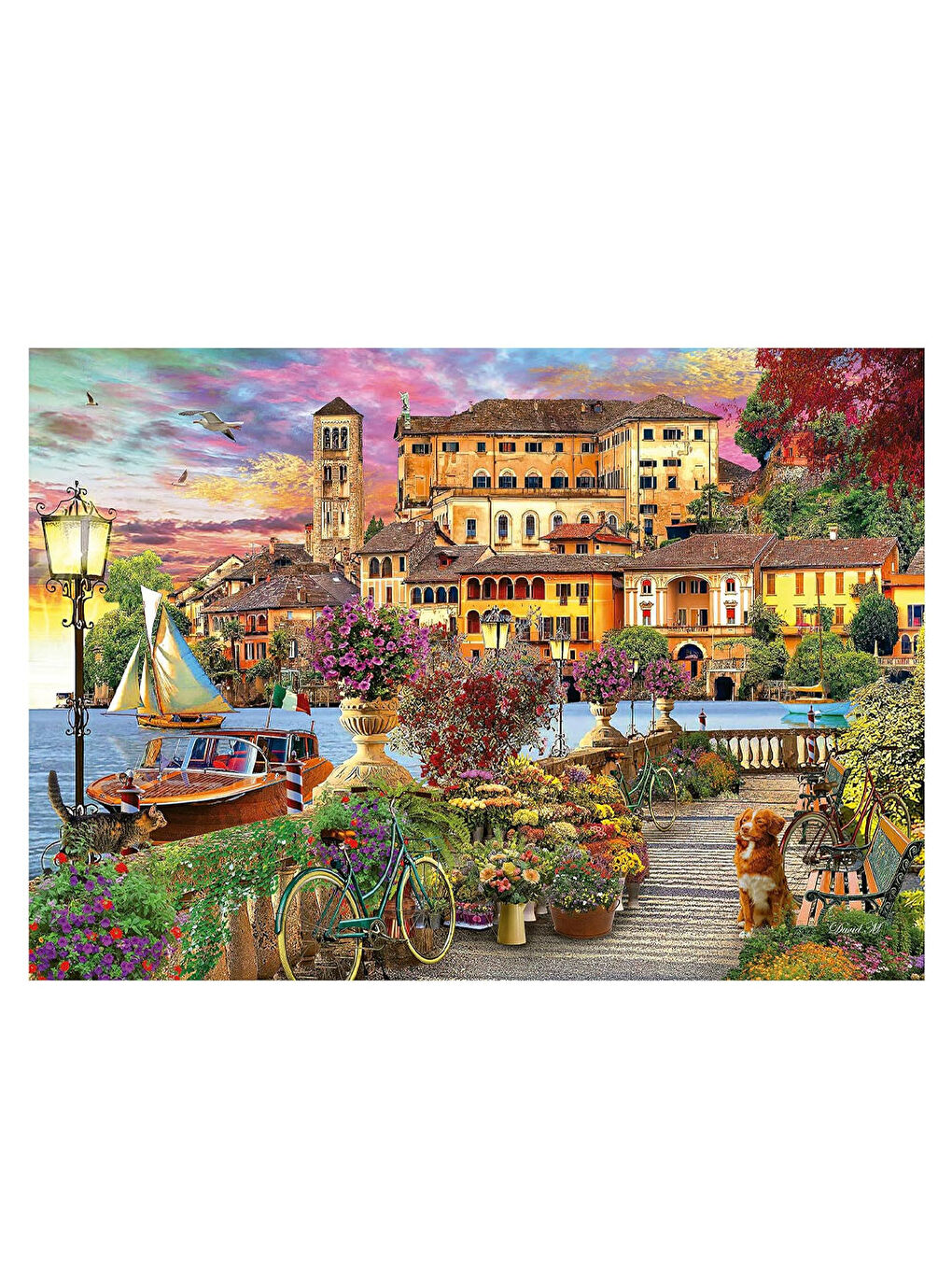 Puzzle 1500 Parça İtalya'Da Gezinti Yolu 19562-1