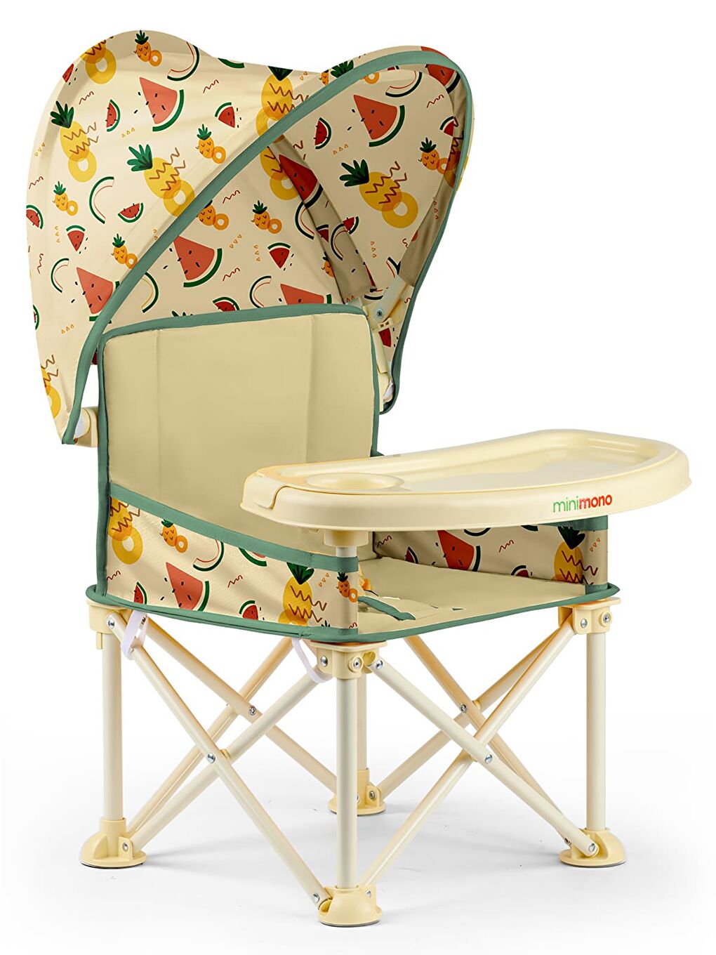 Tenteli Portatif Mama Sandalyesi - Bej Standart