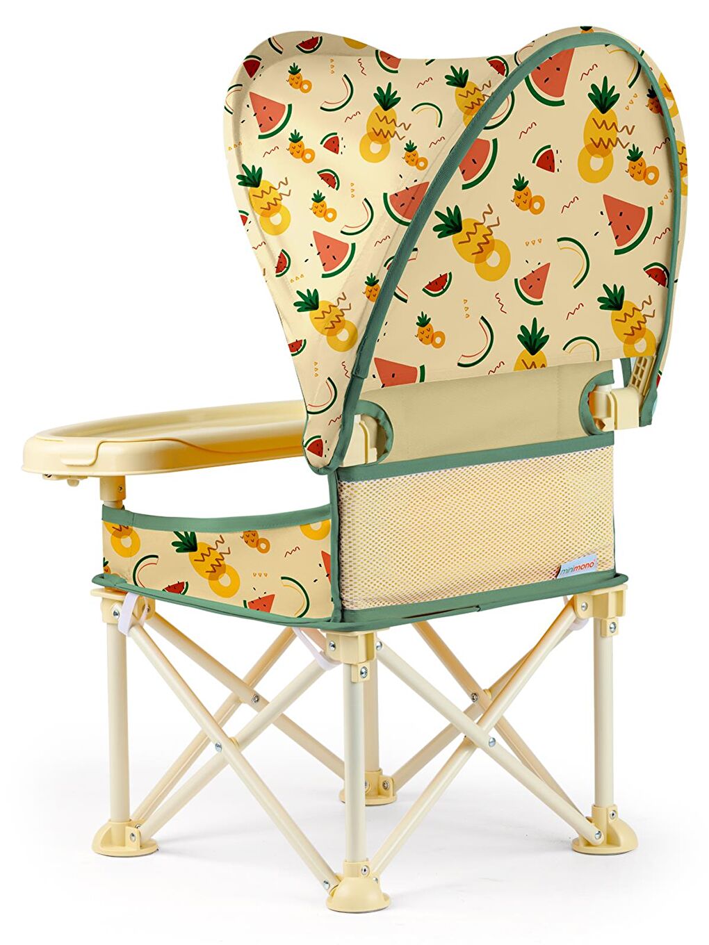 Tenteli Portatif Mama Sandalyesi - Bej Standart-4