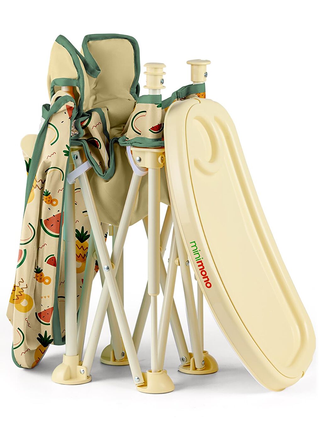 Tenteli Portatif Mama Sandalyesi - Bej Standart-7