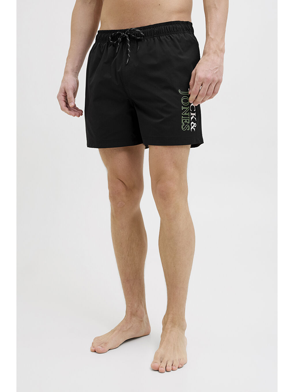 Siyah Pants Studio Jpstmaui Regular Fit Logolu Bağlamalı Mayo Short 12272799