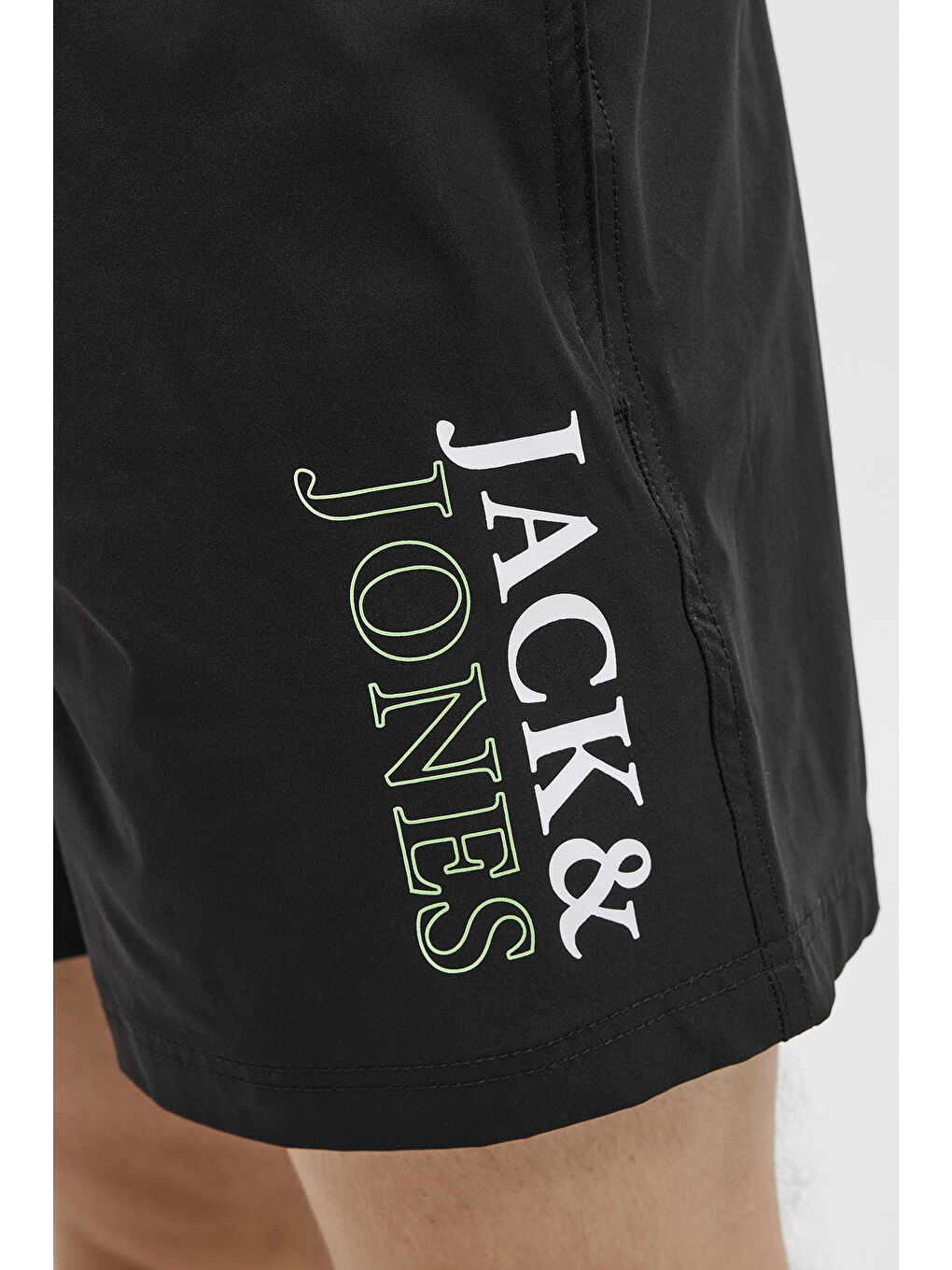 Siyah Pants Studio Jpstmaui Regular Fit Logolu Bağlamalı Mayo Short 12272799-1