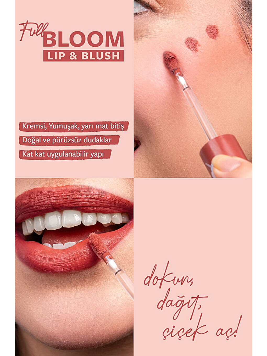 Full Bloom Lip & Blush 78 Sienna 4.8 ml Dudak ve Yanak Renklendirici-1