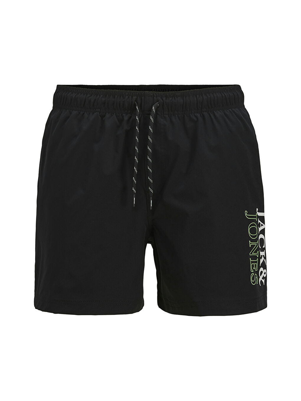 Siyah Pants Studio Jpstmaui Regular Fit Logolu Bağlamalı Mayo Short 12272799-3