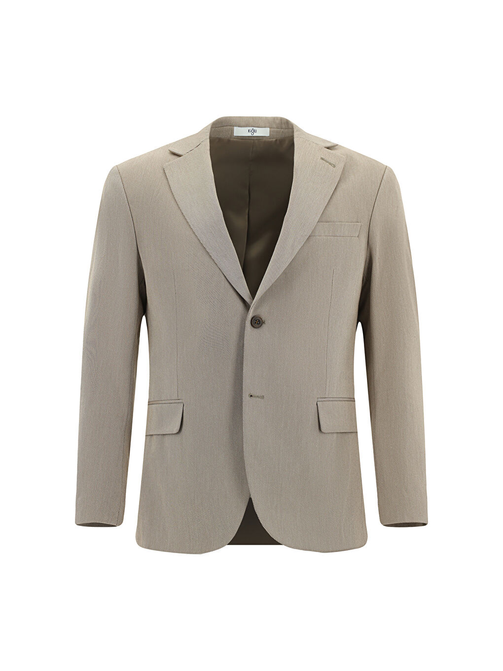 Kahverengi Regular Fit Klasik Desenli Ceket-7