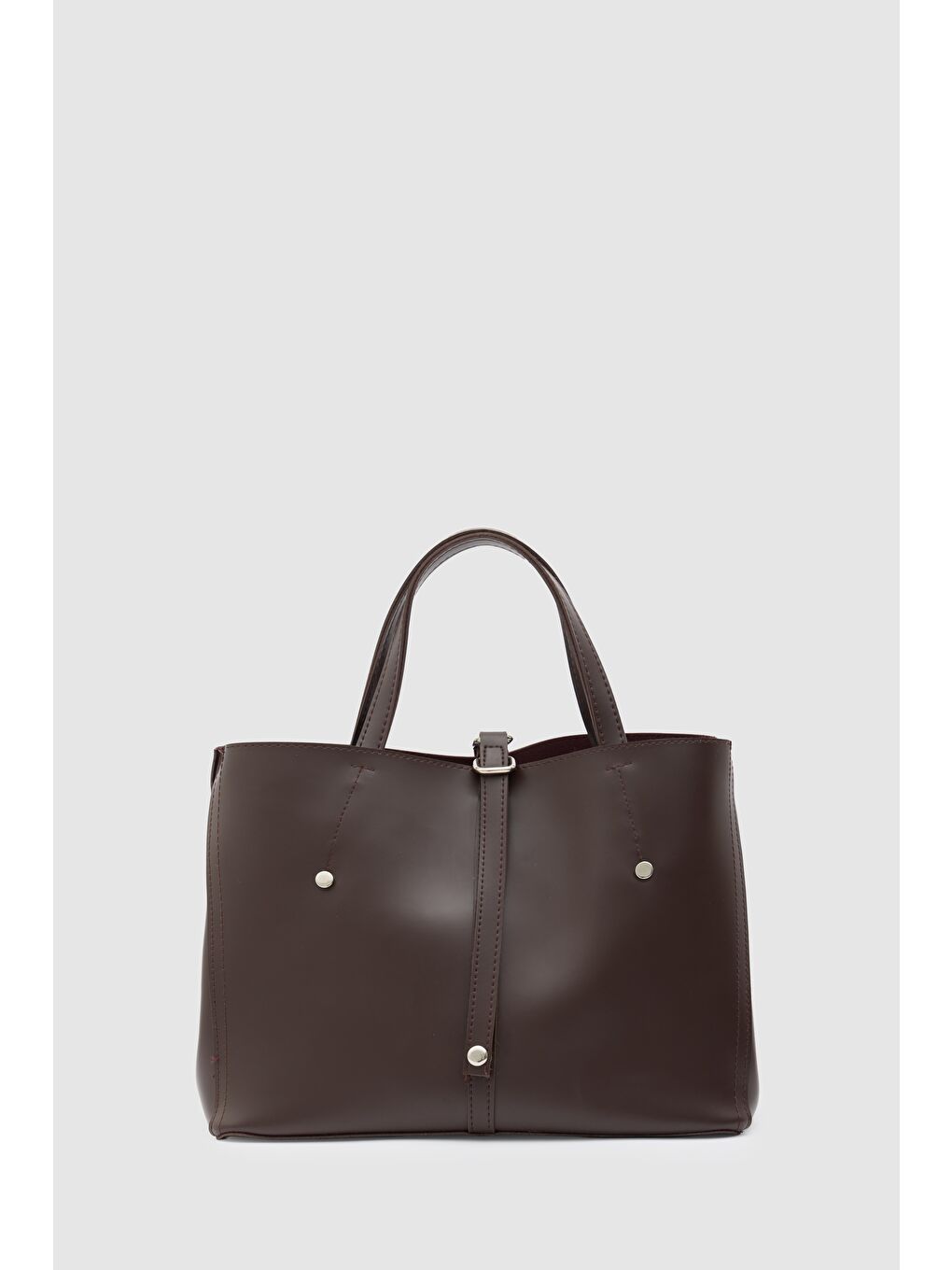 Kahverengi Fedi Yavrulu El Ve Omuz Çantası Kahve