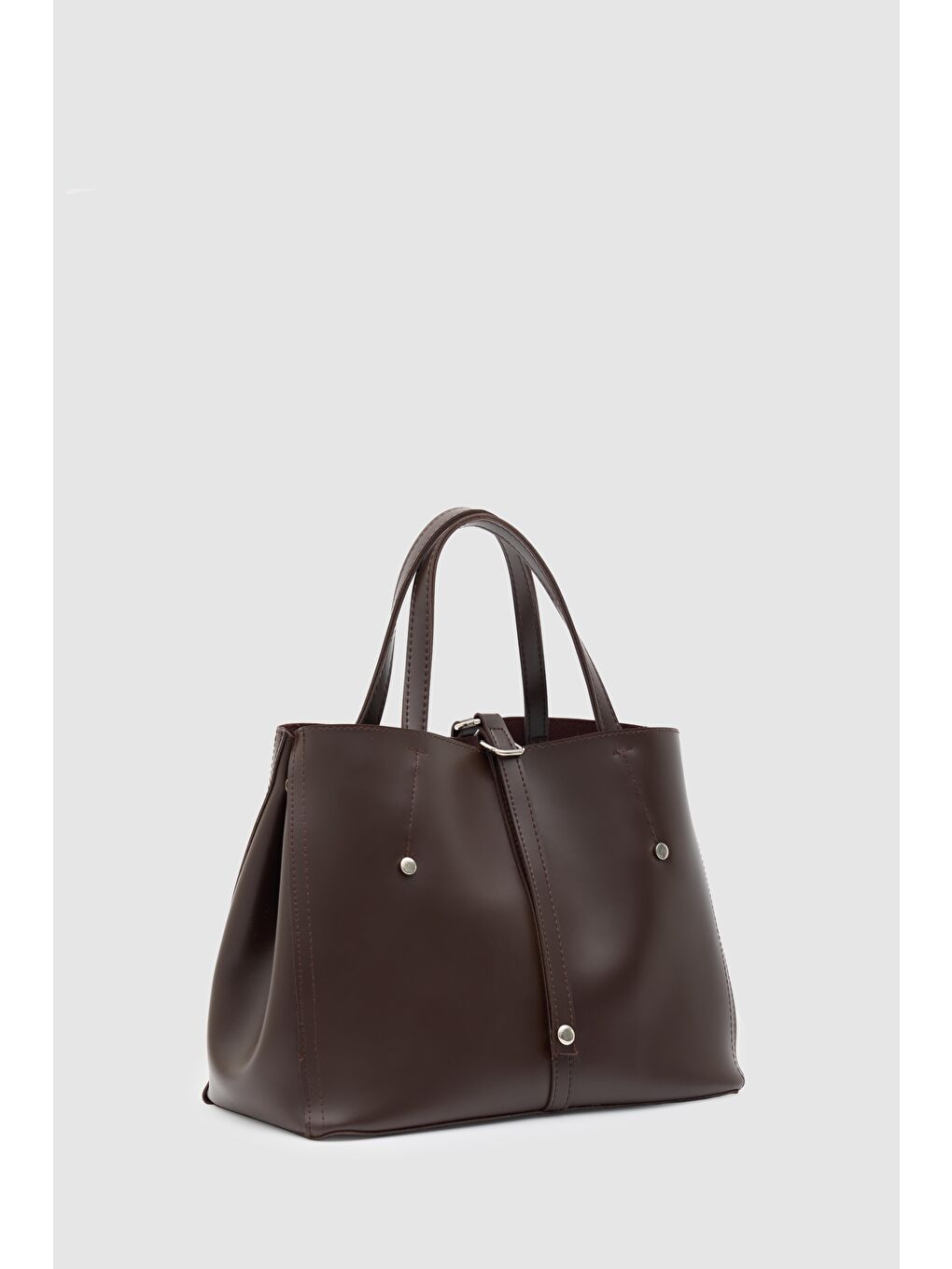 Kahverengi Fedi Yavrulu El Ve Omuz Çantası Kahve-2