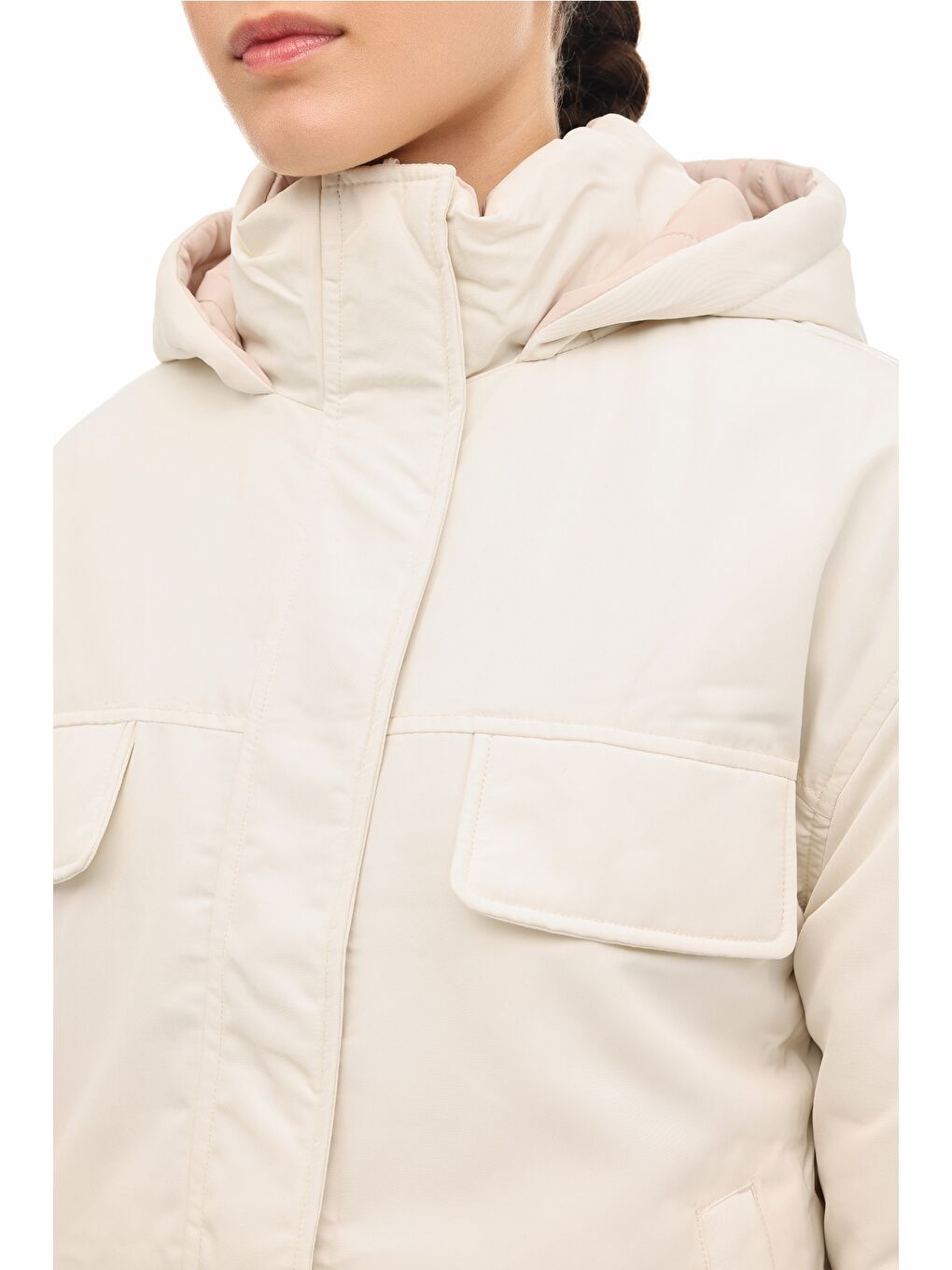 Bej WL 2ELIZA 5PR Ekru Kadın Mont-3