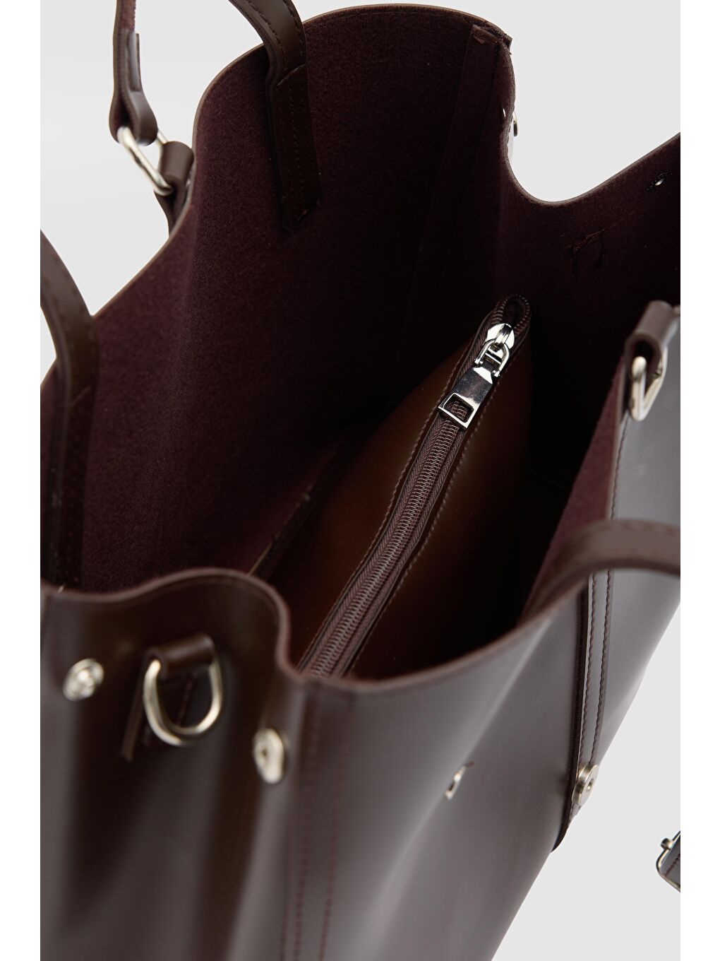 Kahverengi Fedi Yavrulu El Ve Omuz Çantası Kahve-4