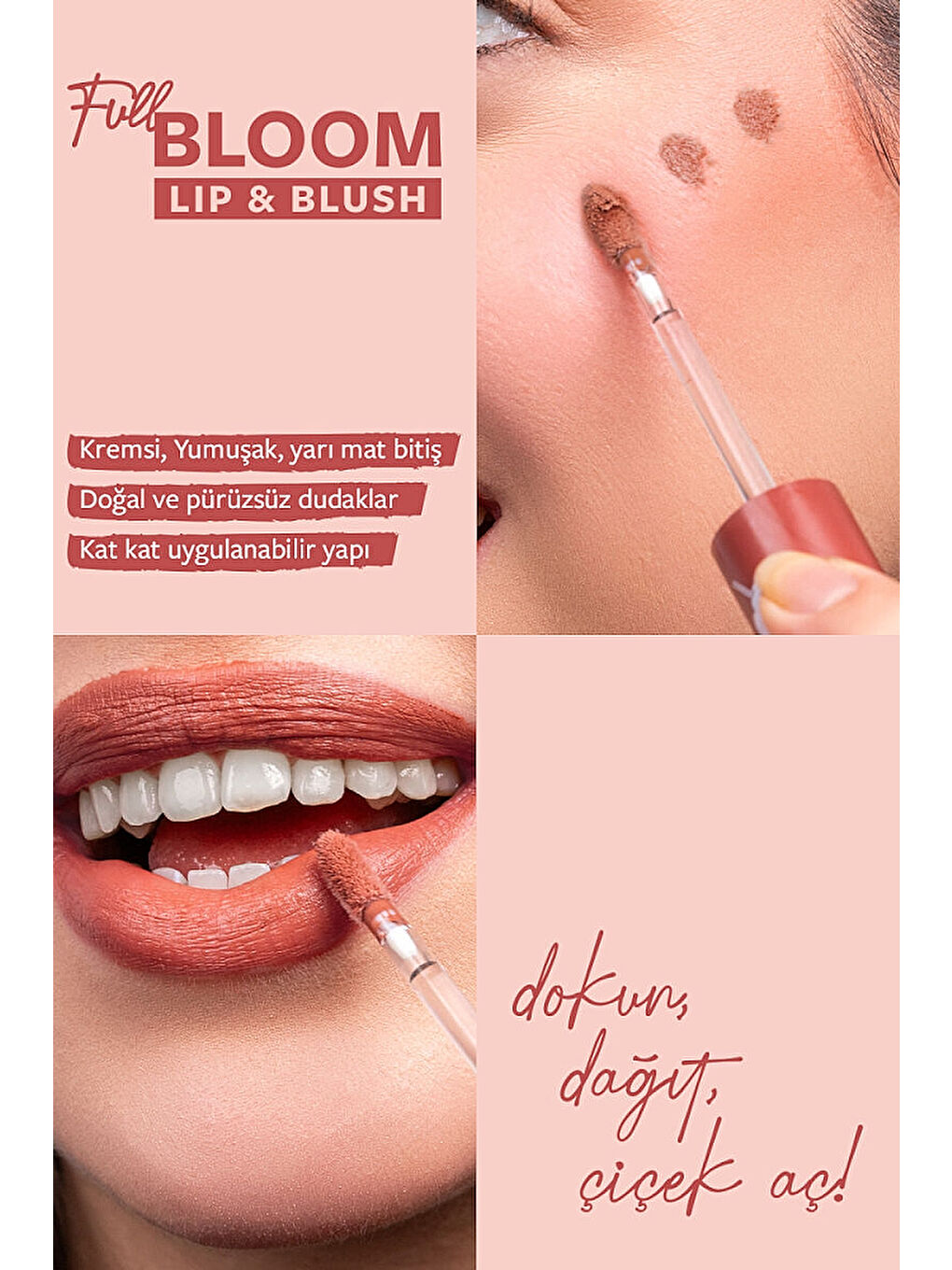 Full Bloom Lip & Blush 77 Very Demure 4.8 ml Dudak ve Yanak Renklendirici-1