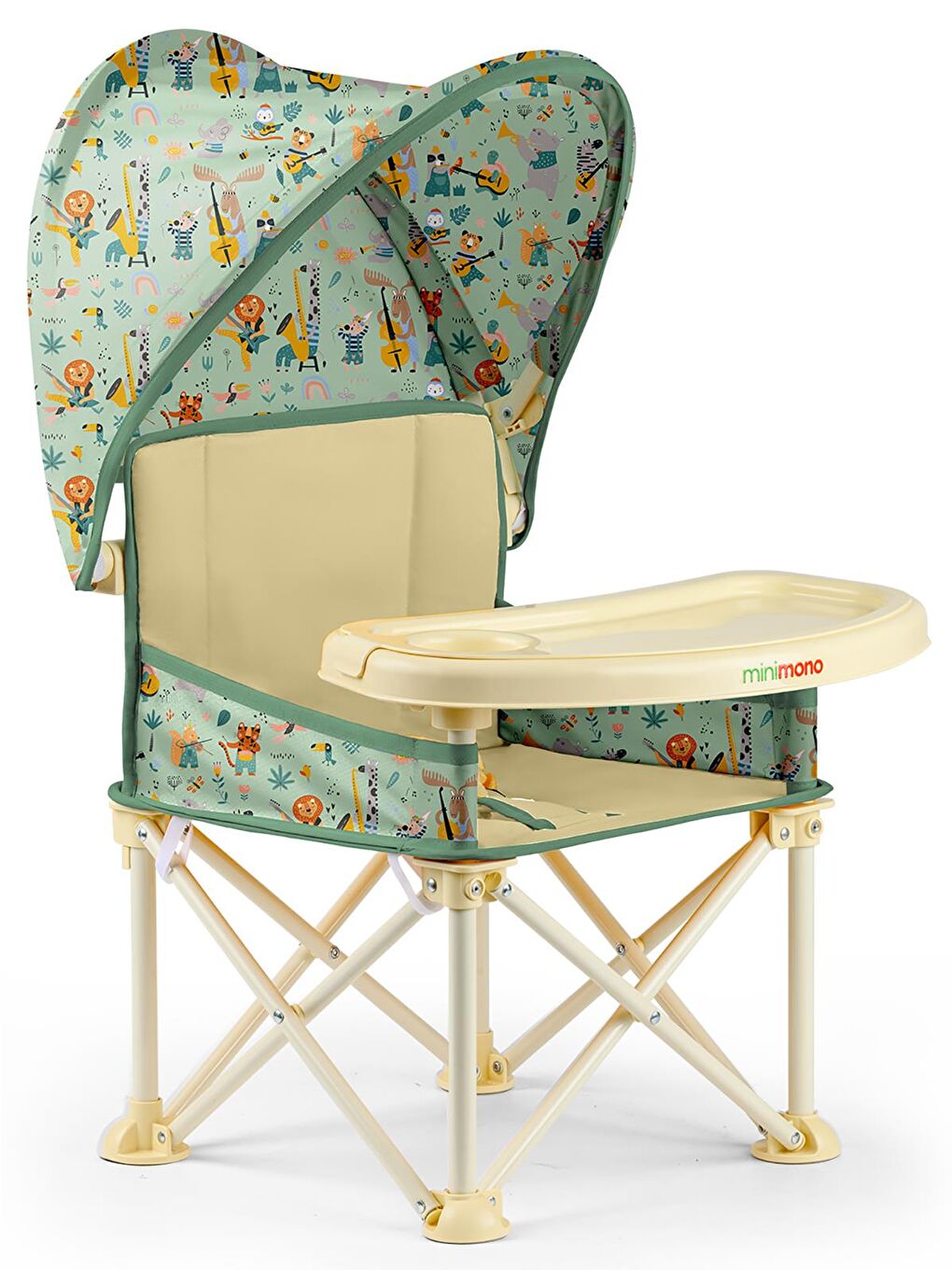 Tenteli Portatif Mama Sandalyesi - Bej Standart