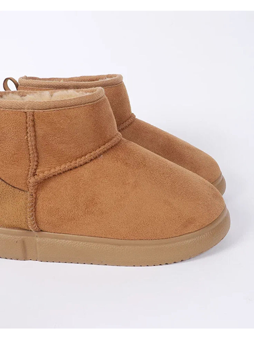 Kahverengi Kadın Süet Panduf - ELINA-1