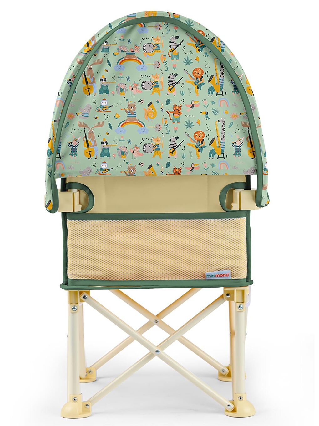 Tenteli Portatif Mama Sandalyesi - Bej Standart-2