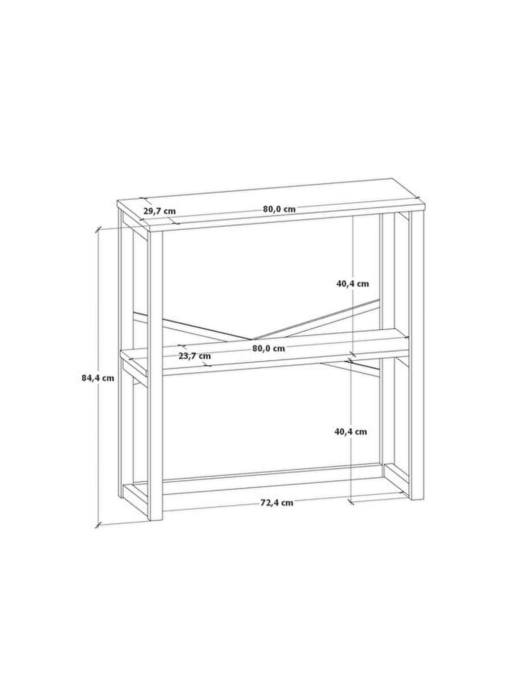 Kahverengi Modern Dresuar - Atlantik Çam-1