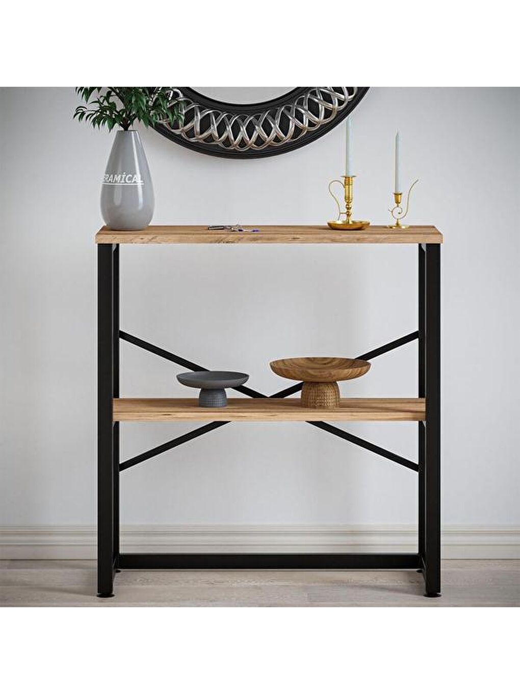 Kahverengi Modern Dresuar - Atlantik Çam-5