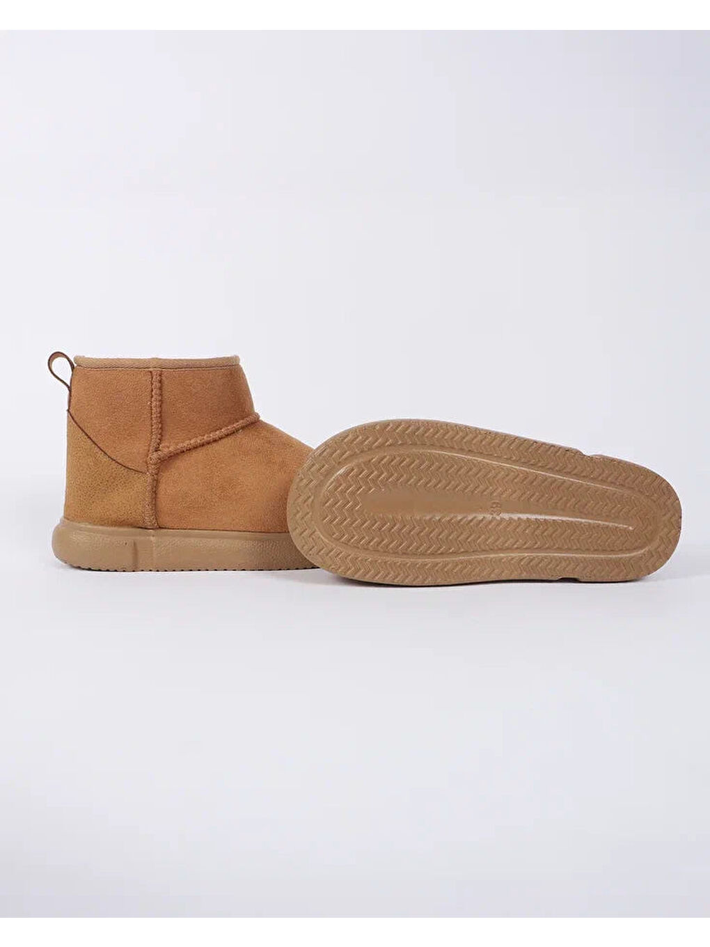 Kahverengi Kadın Süet Panduf - ELINA-4