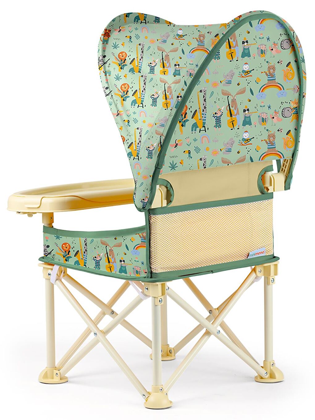 Tenteli Portatif Mama Sandalyesi - Bej Standart-5