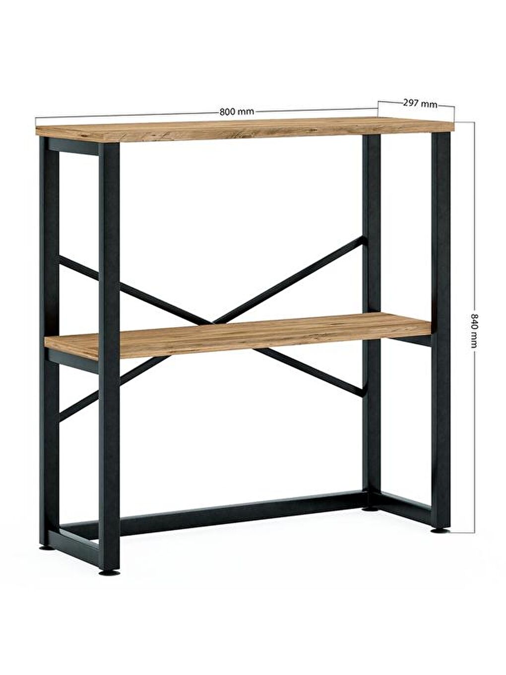 Kahverengi Modern Dresuar - Atlantik Çam-7