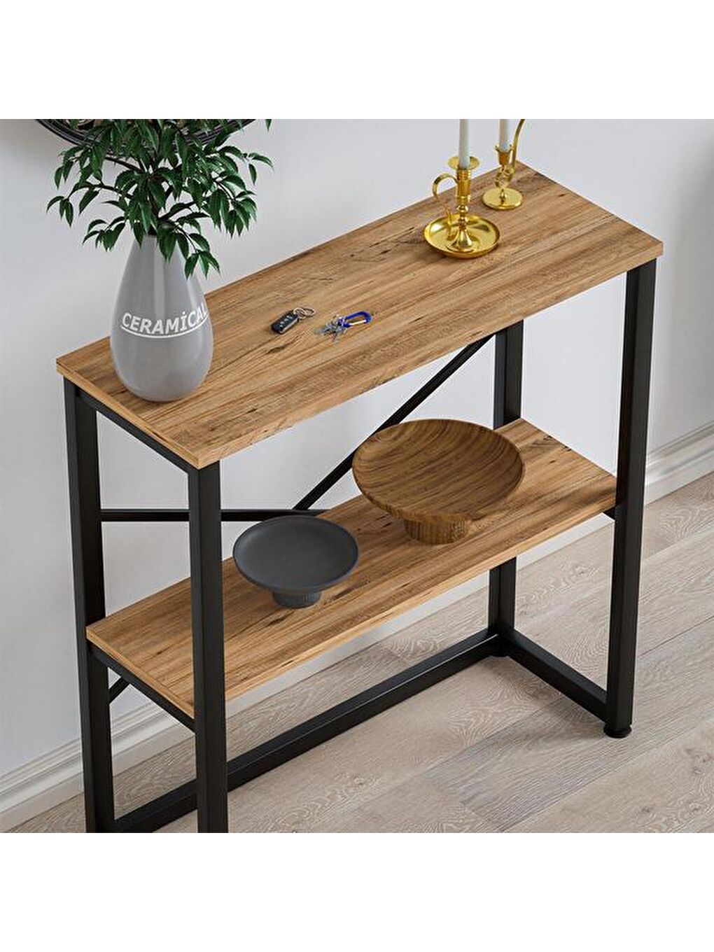 Kahverengi Modern Dresuar - Atlantik Çam-8