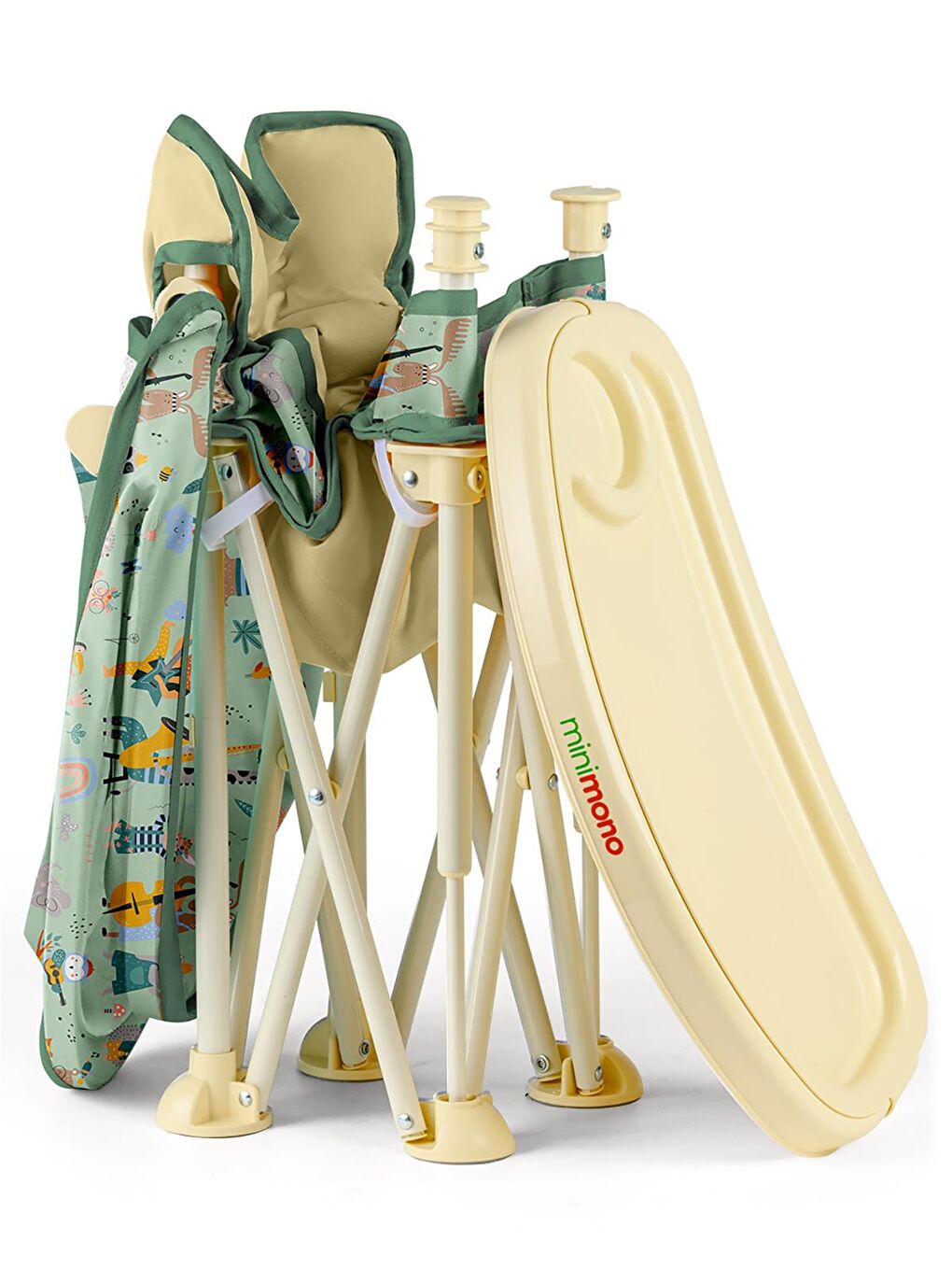 Tenteli Portatif Mama Sandalyesi - Bej Standart-7