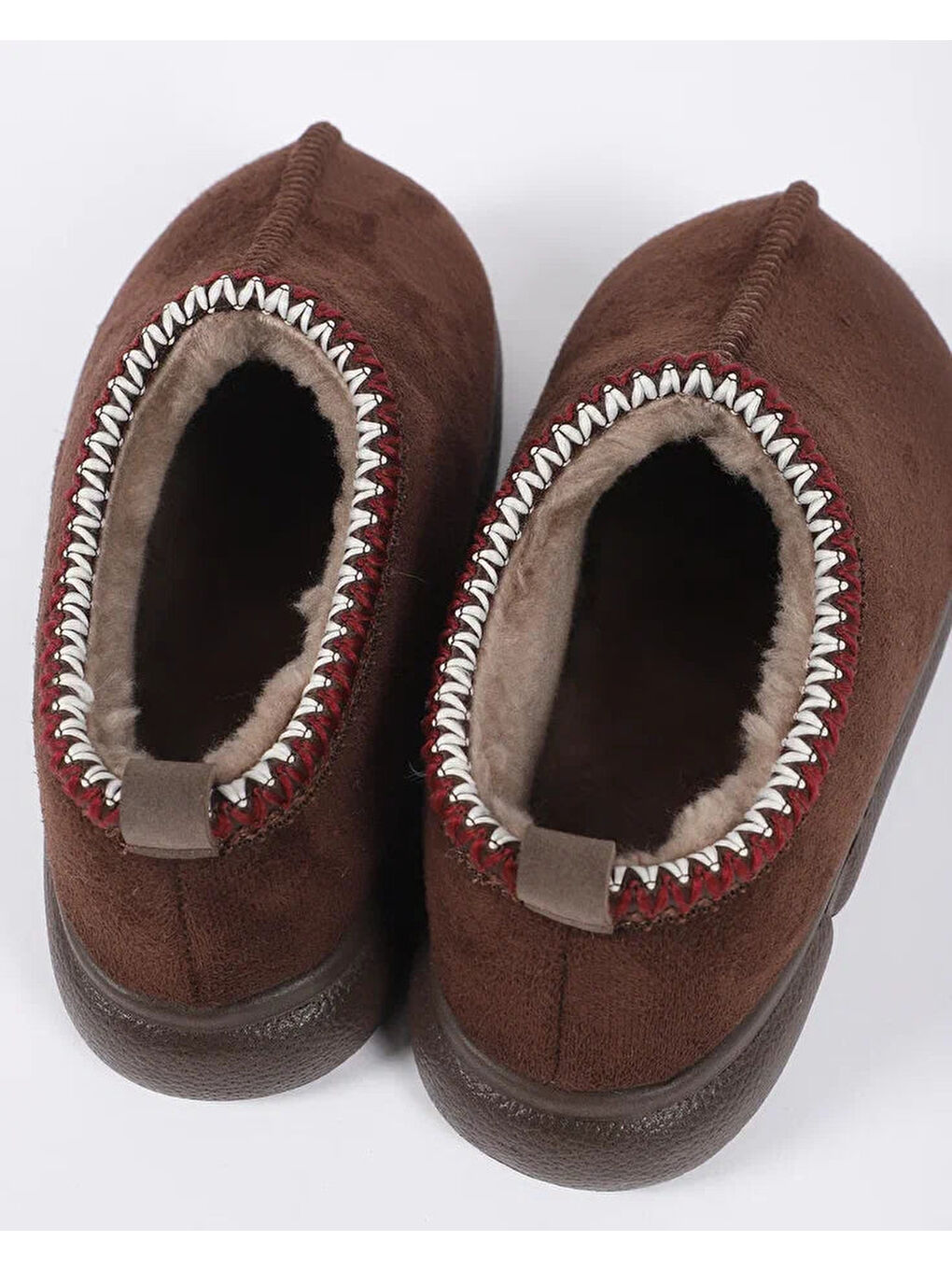 Kahverengi Kadın Ev İçi Ayakkabı - COZYWALK-3