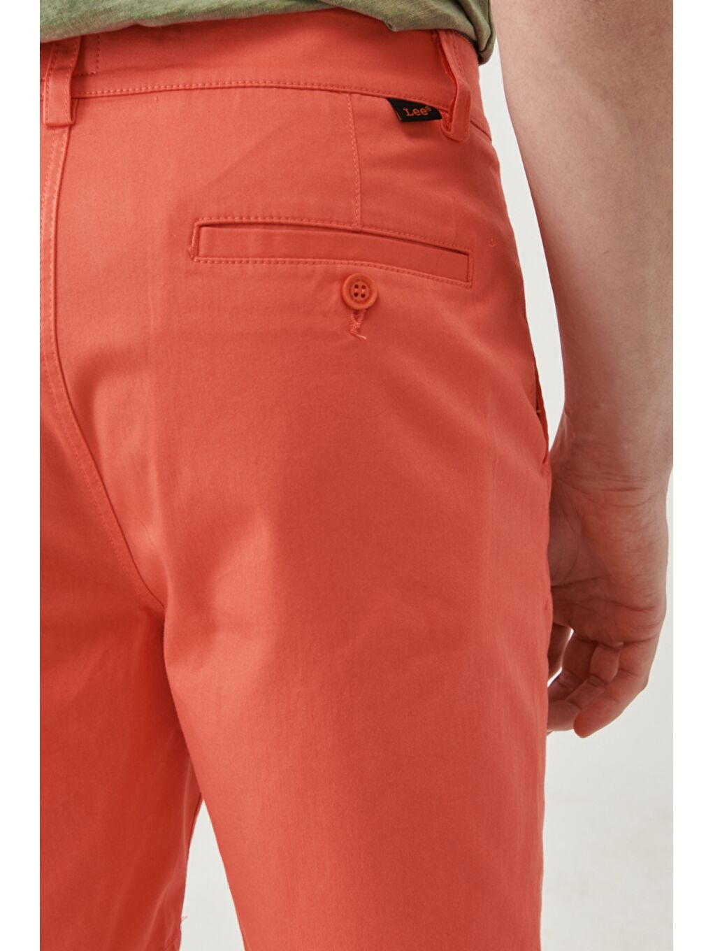 Pembe Regular Fit Rahat Kesim Chino Şort-4