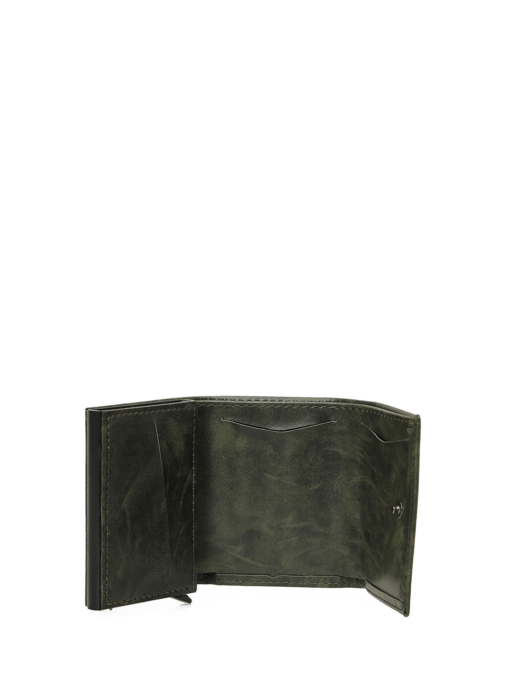 T LUX SLIDE CARD 6FX Haki Erkek Cüzdan-2